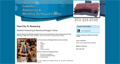 Desktop Screenshot of isabellasreweavingandmending.com